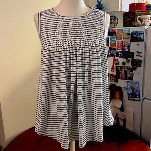 Lone + Lux Swing Top with Smocked top